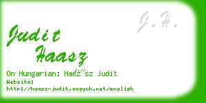 judit haasz business card